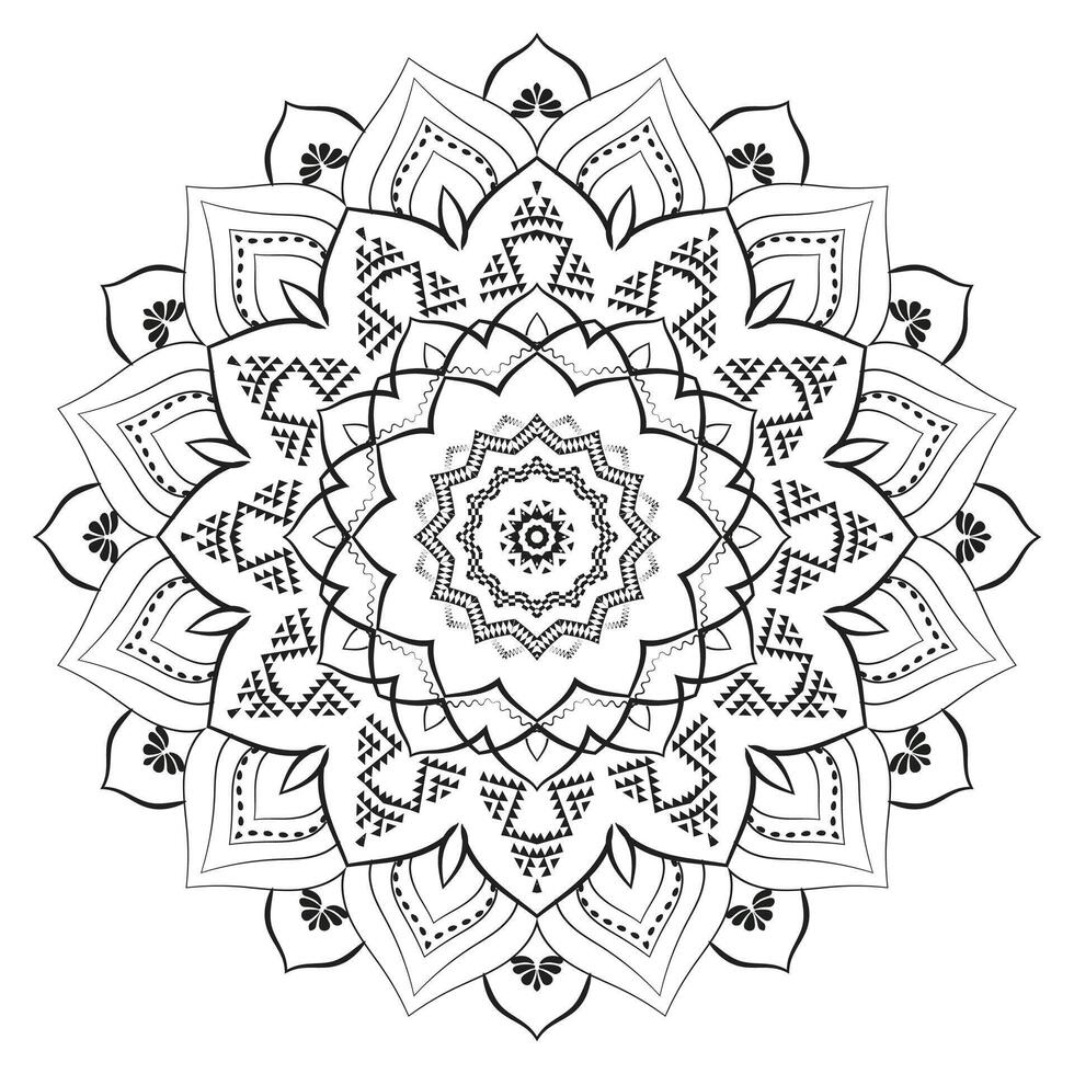 Ornamental Mandala Pattern Background vector
