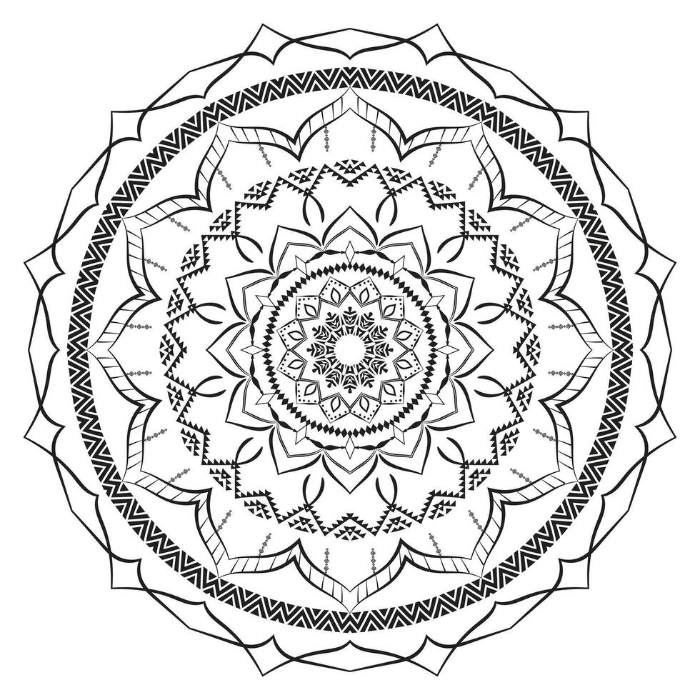 Realistic Mandala Pattern Background vector