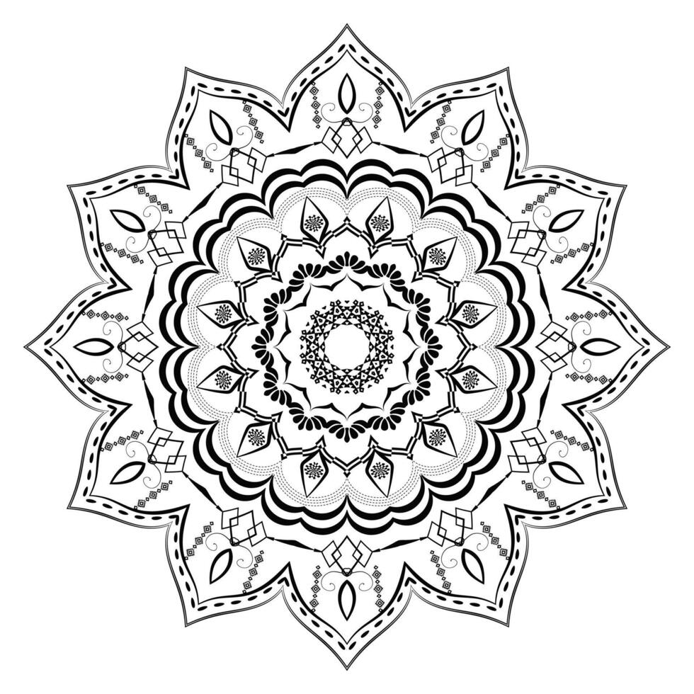 Intricate Realistic Mandala Design vector