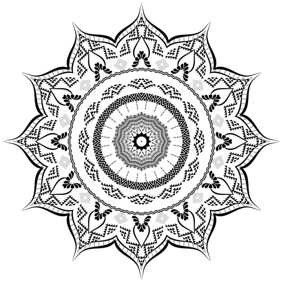 Ornamental Realistic Mandala Pattern Background vector