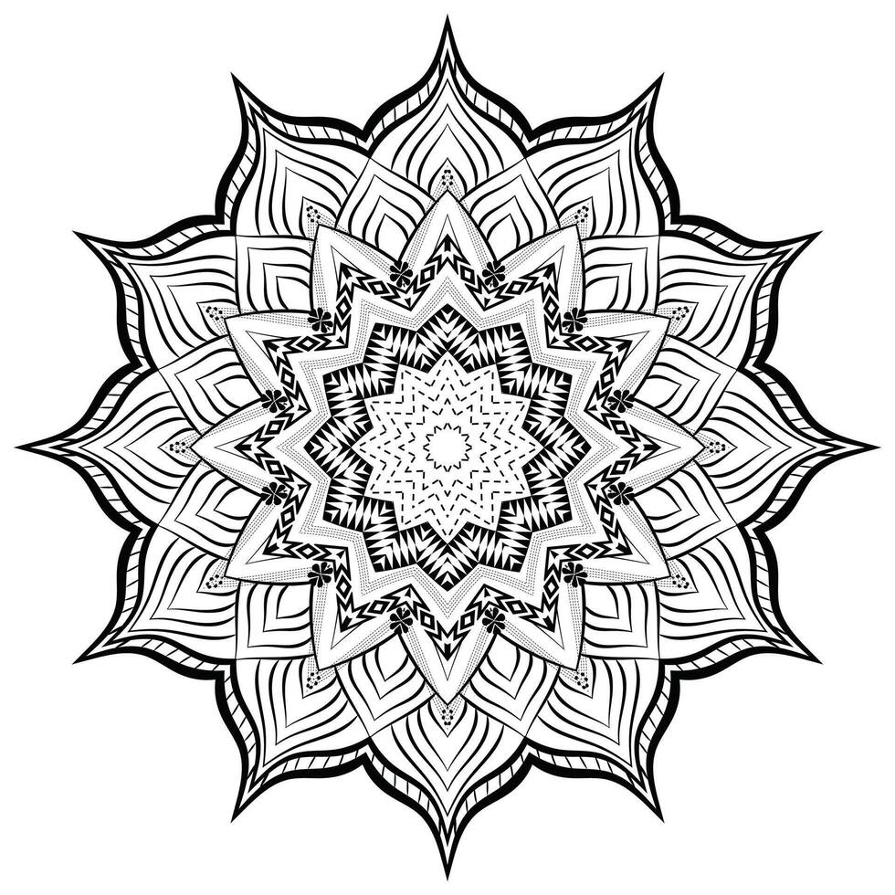 Intricate Realistic Mandala Design Background vector