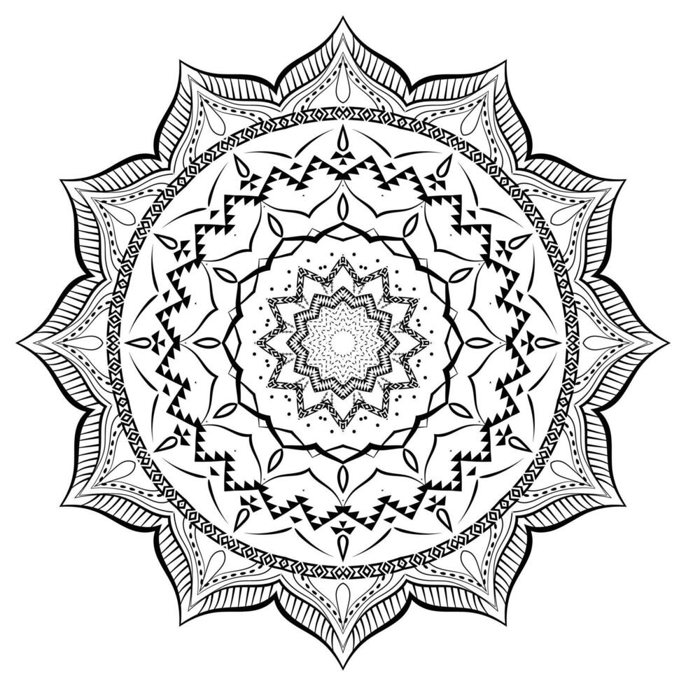 Realistic Mandala Design Background vector