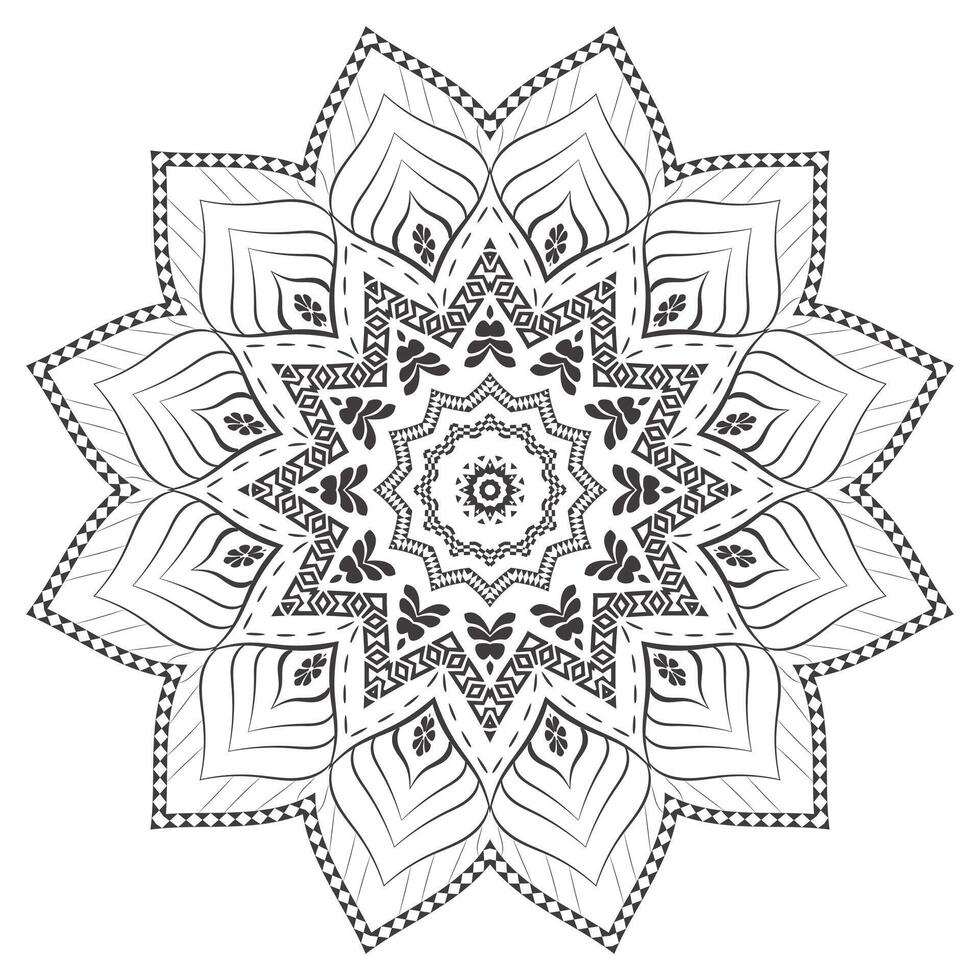 Intricate Realistic Mandala Design Background vector