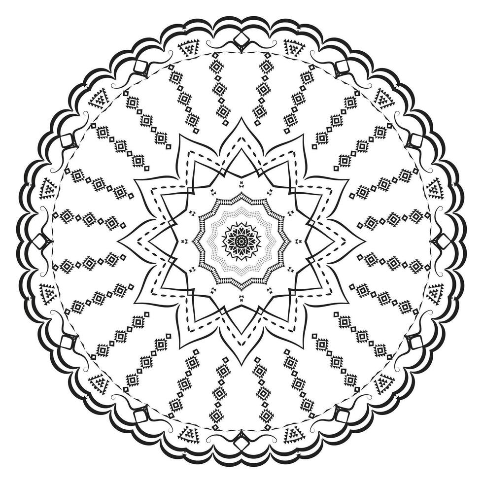 Realistic Ornate Mandala Pattern vector