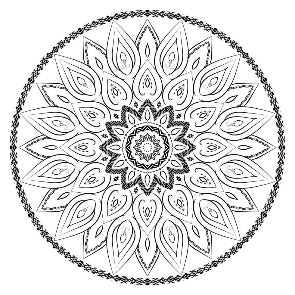 Realistic Mandala Decorative Design Background vector