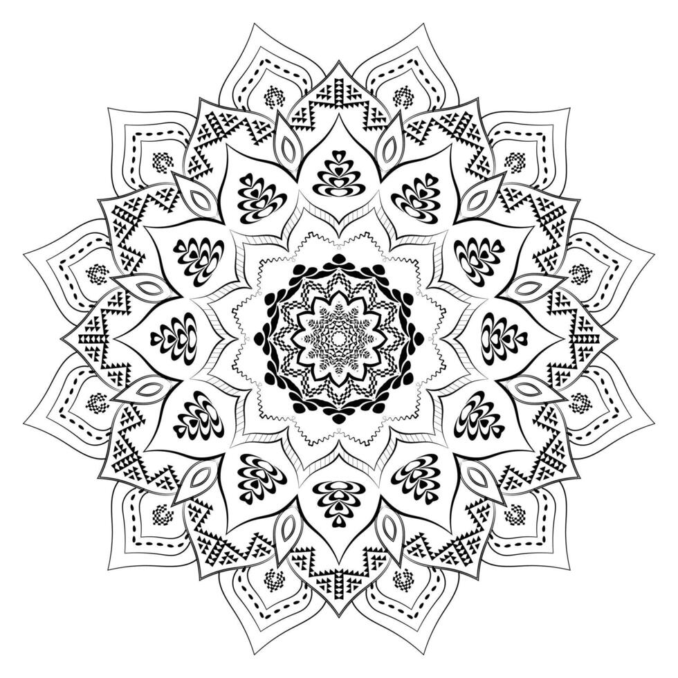 Realistic Ornate Mandala Background vector