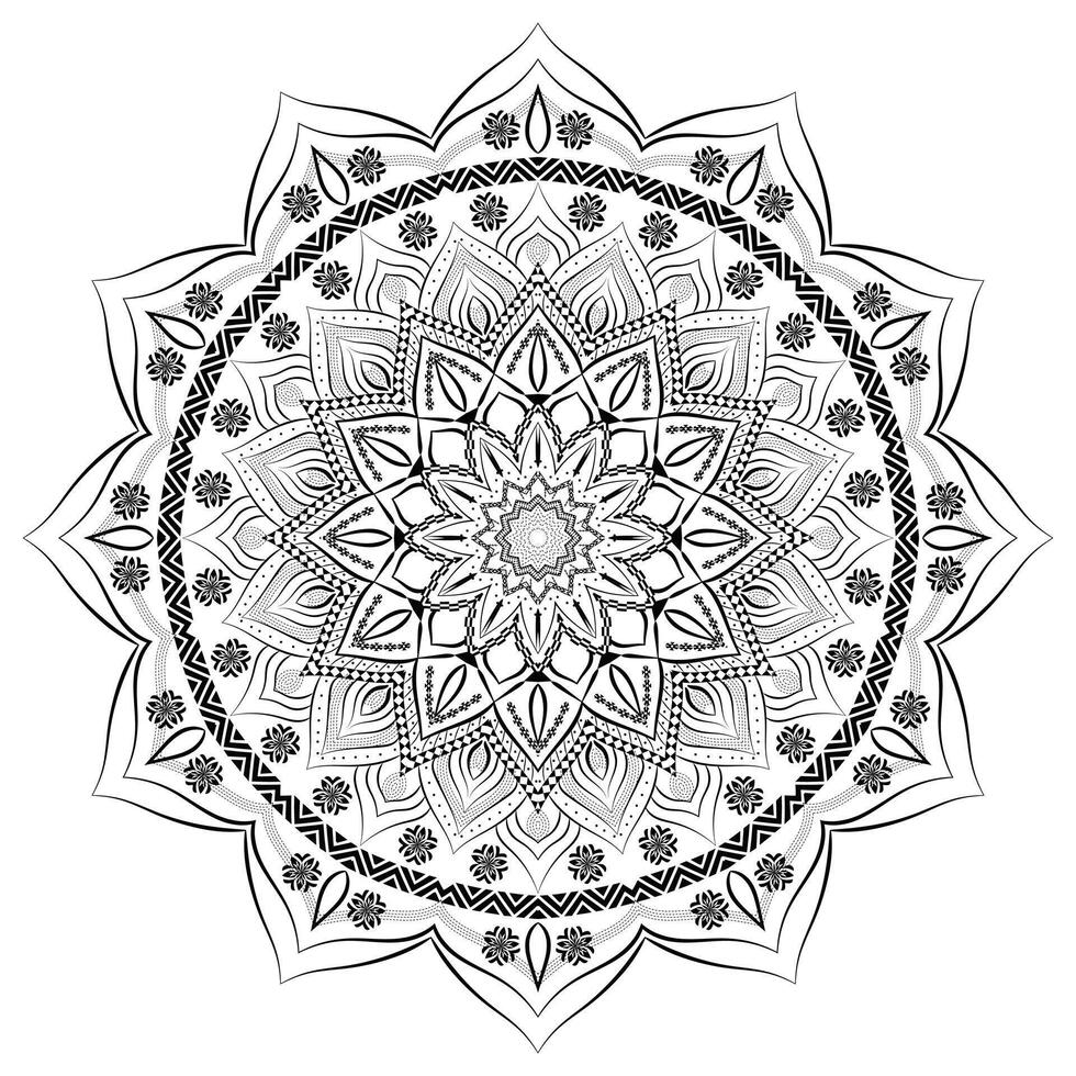 Ornate Mandala Pattern Background Design vector