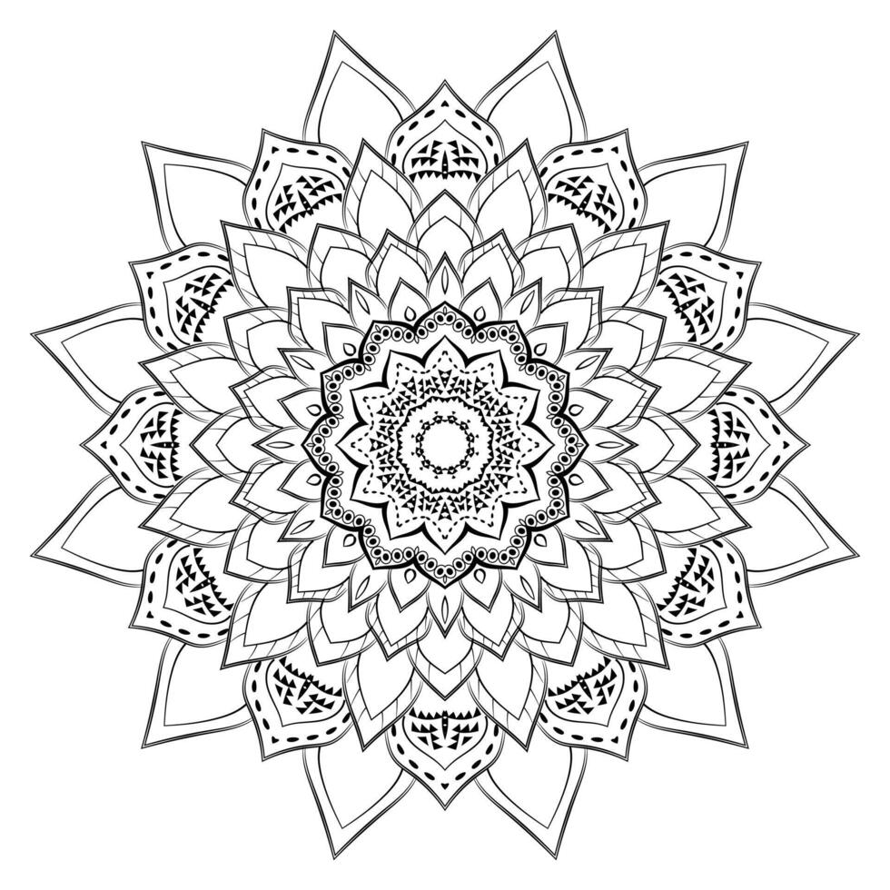 Ornate Mandala Pattern Background vector