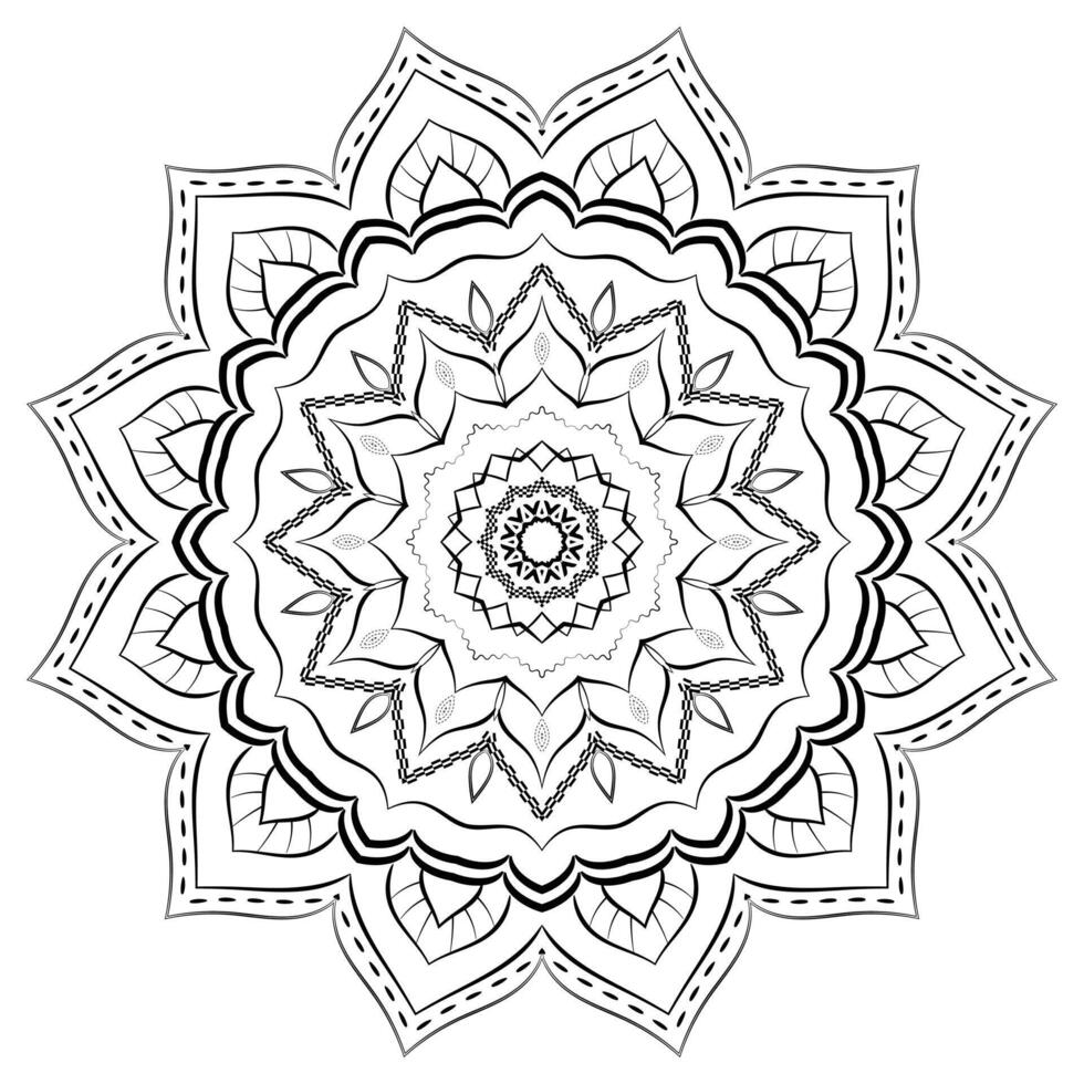 Realistic Ornate Mandala Pattern Background vector