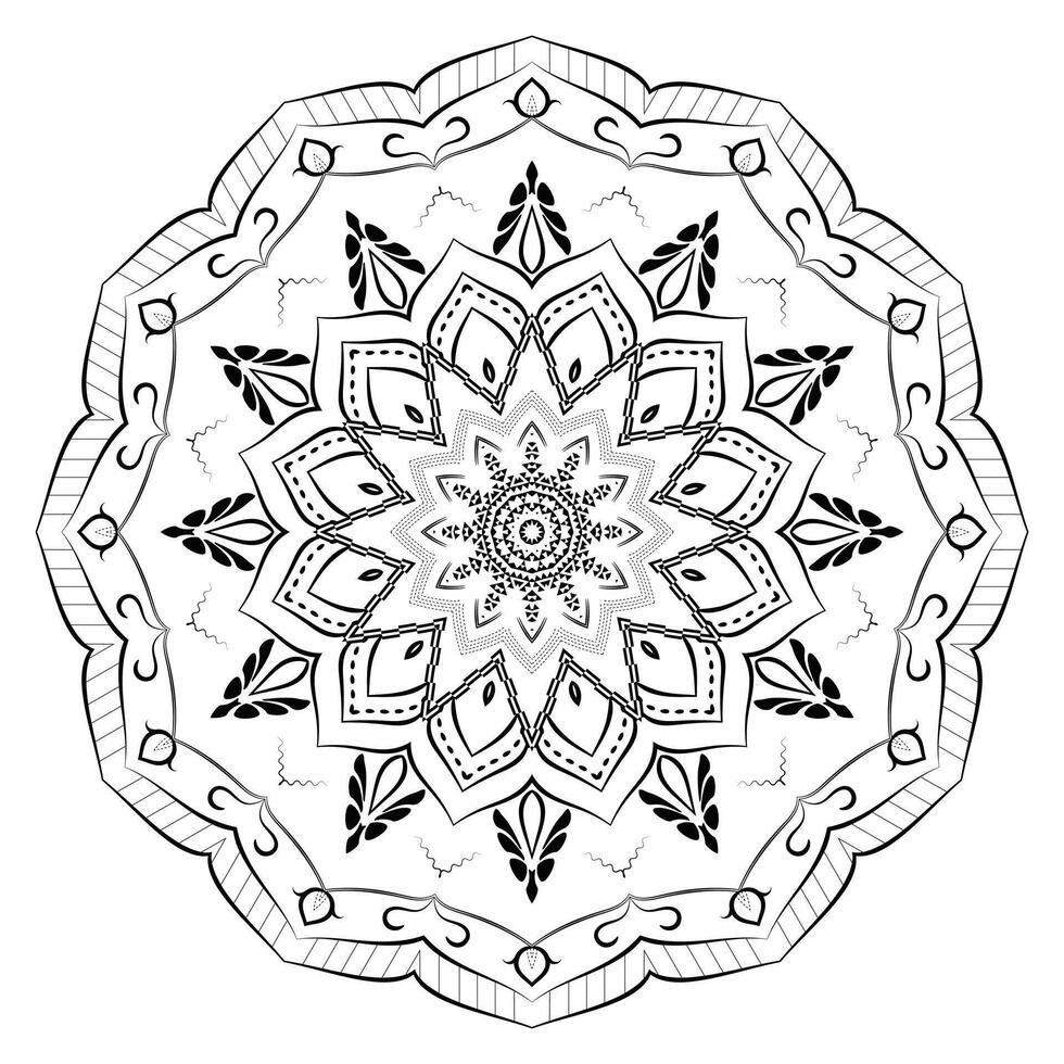 Realistic Mandala Background vector