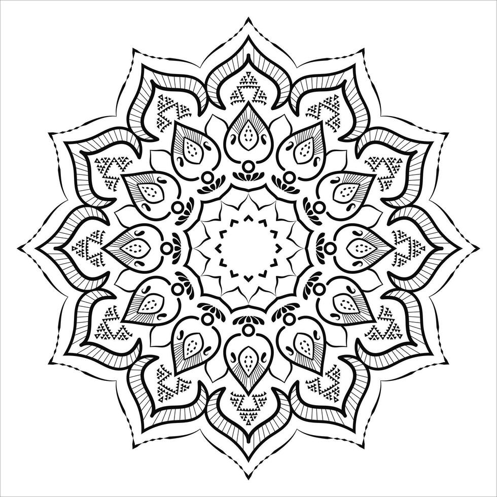 Realistic Elegant Mandala Decorative Background vector