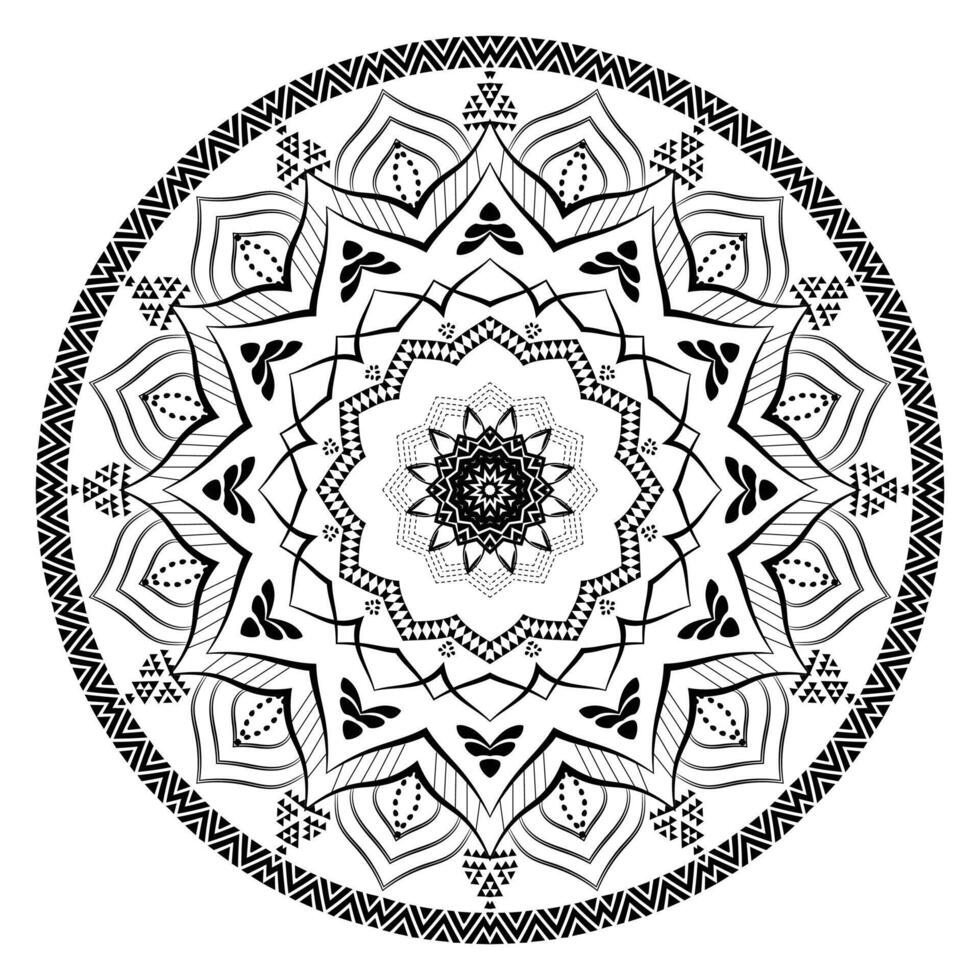 Realistic Mandala Design Background vector