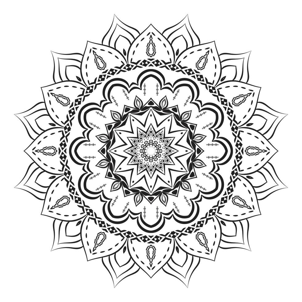 Pattern Realistic Background Mandala vector