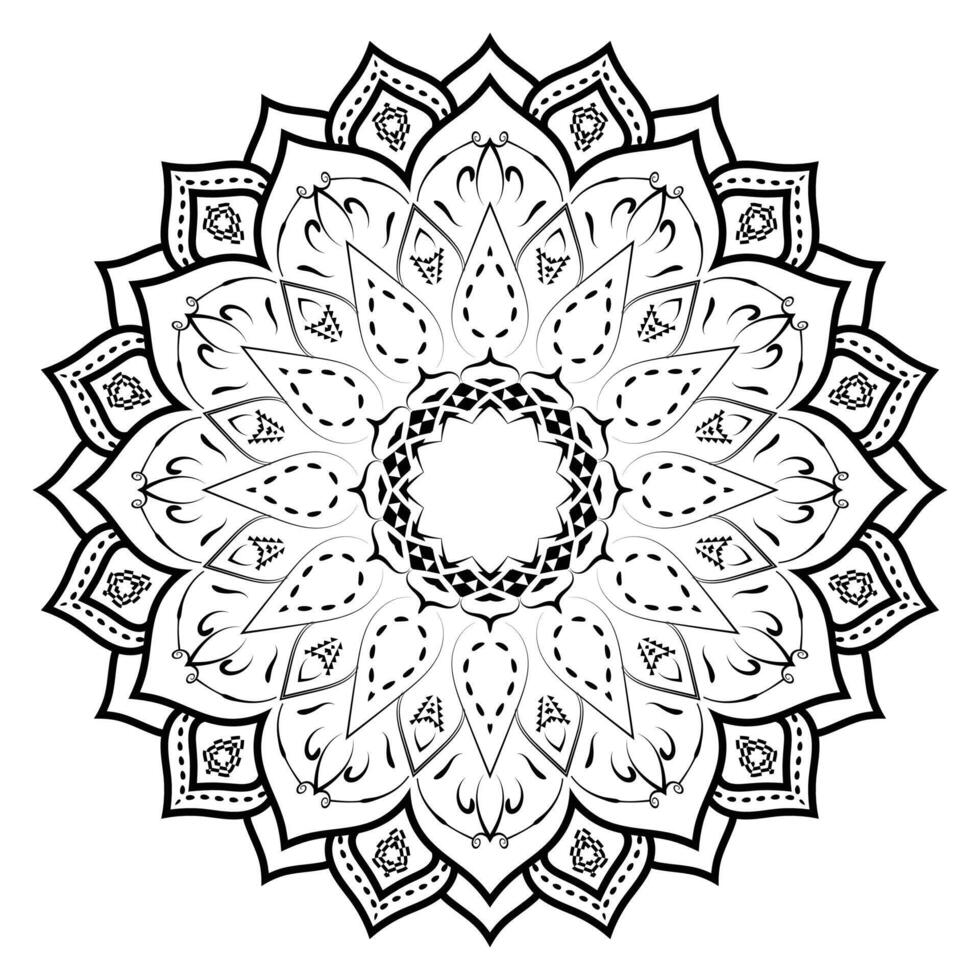 Realistic Elegant Mandala Decorative Design Background vector