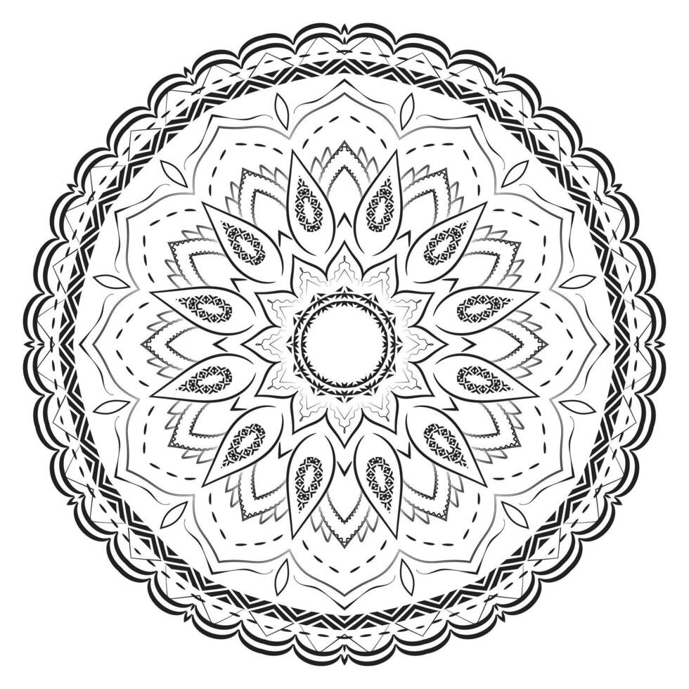 Detailed Ornamental Mandala Design Background vector