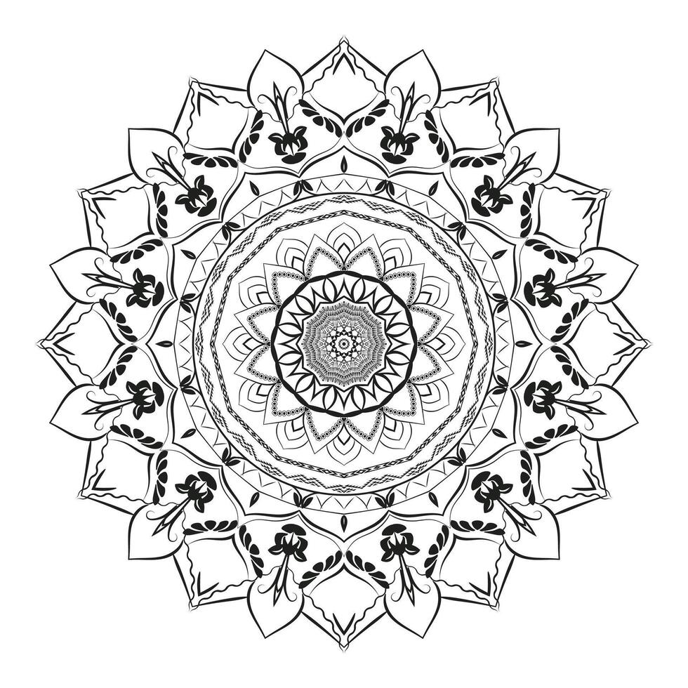 Ornamental Mandala Realistic Background vector