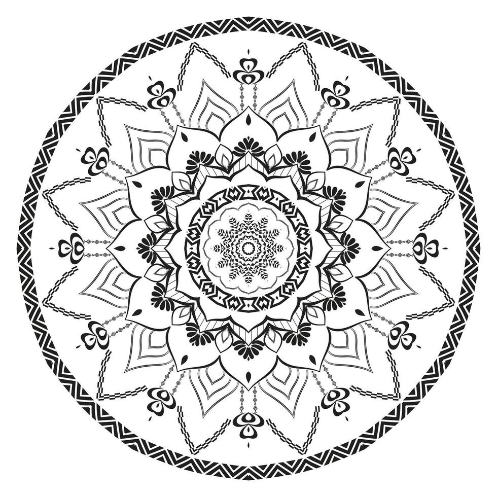 Mandala Pattern Realistic Background vector