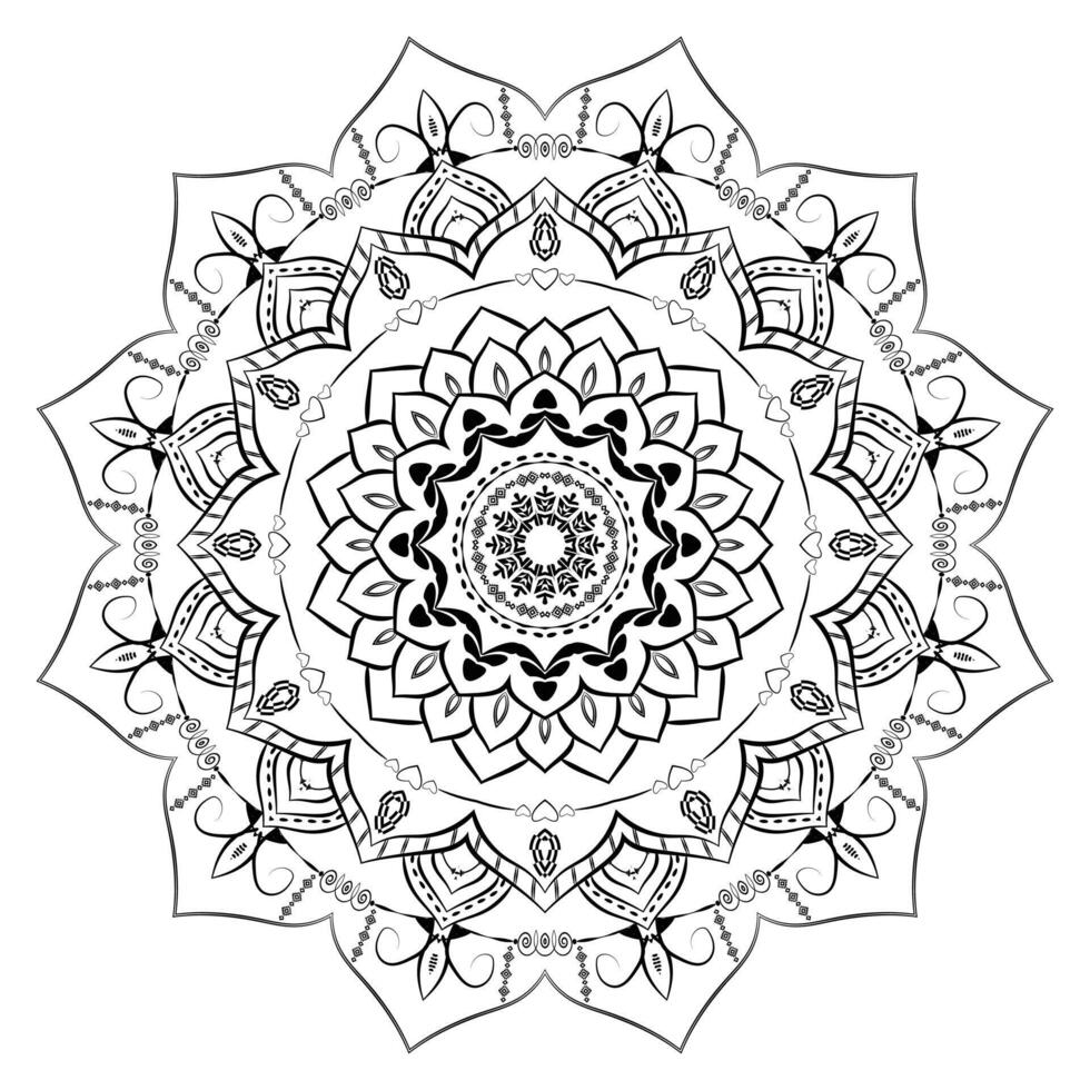 Detailed Realistic Mandala Background vector