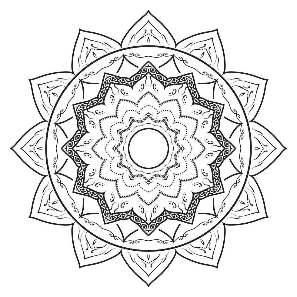 Detailed Ornamental Mandala Realistic Background vector