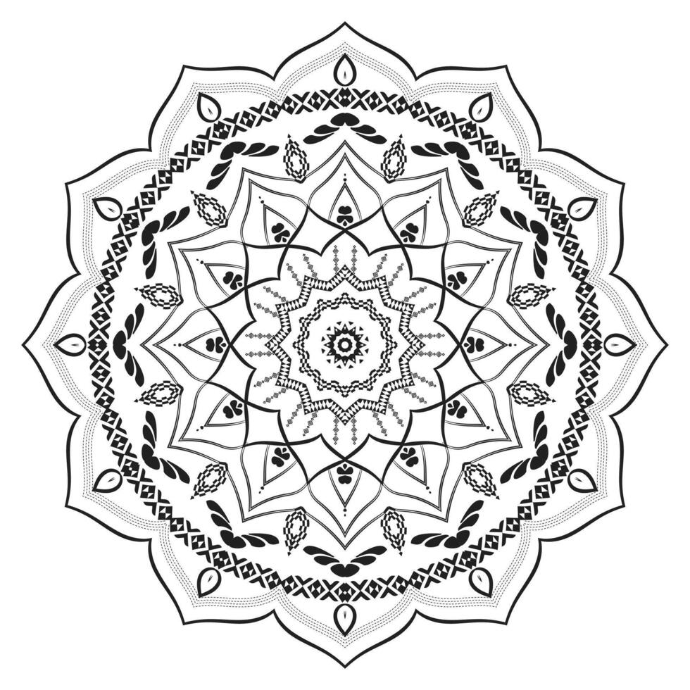 Detailed Realistic Mandala Ornament Background vector