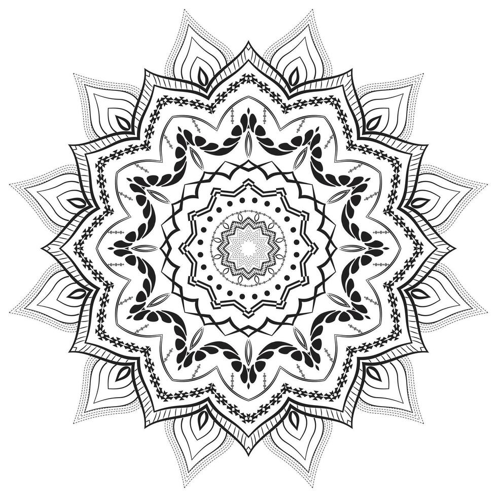 Ornamental Pattern Mandala vector