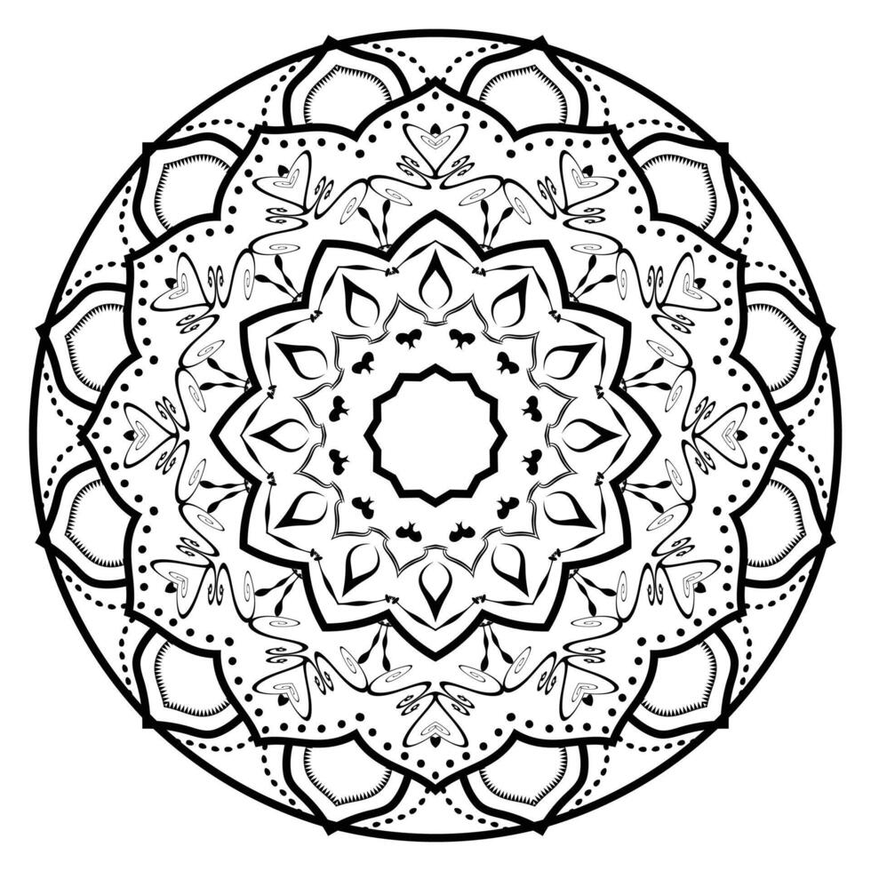 Detailed Ornamental Mandala Design Background vector