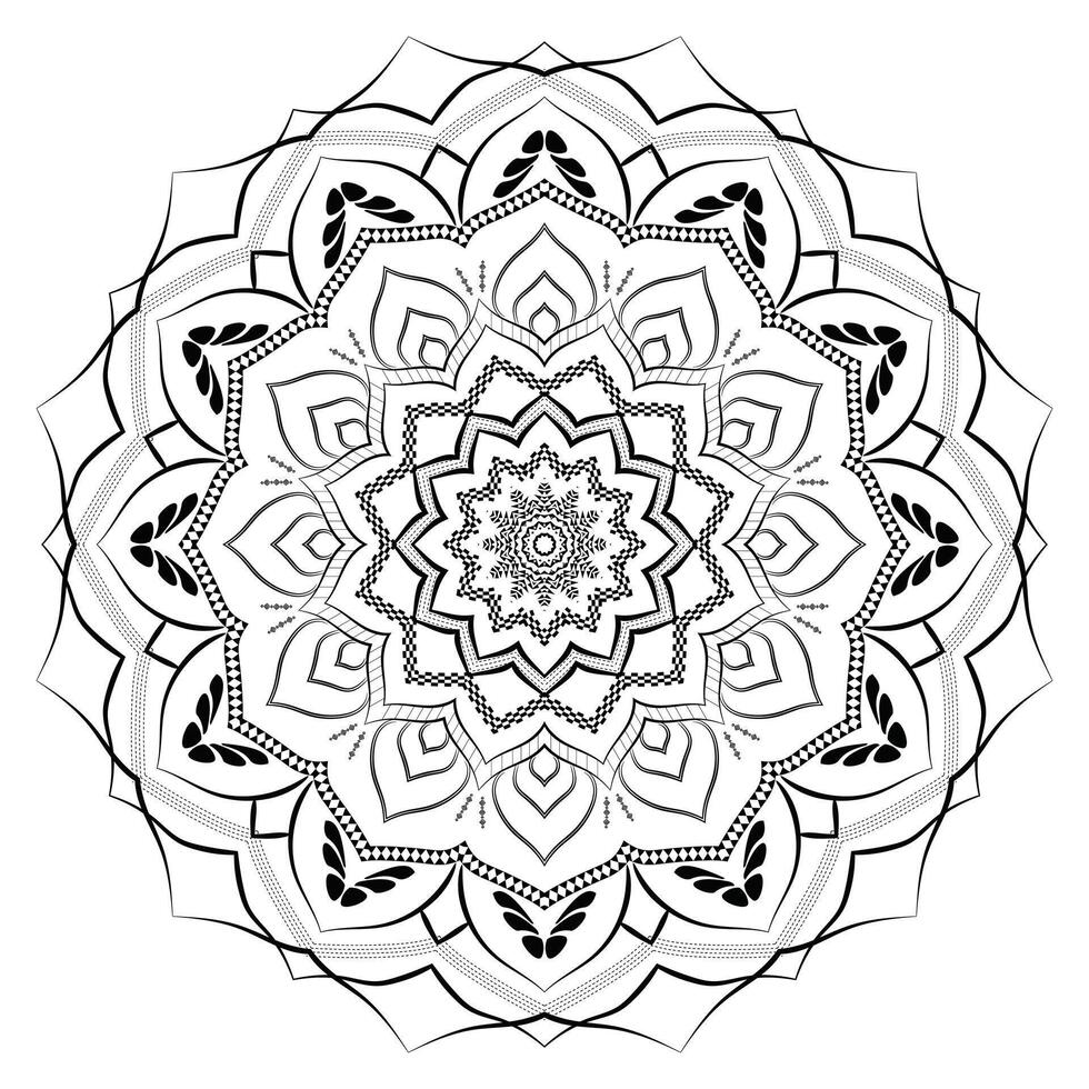 Detailed Realistic Mandala Ornament Background vector