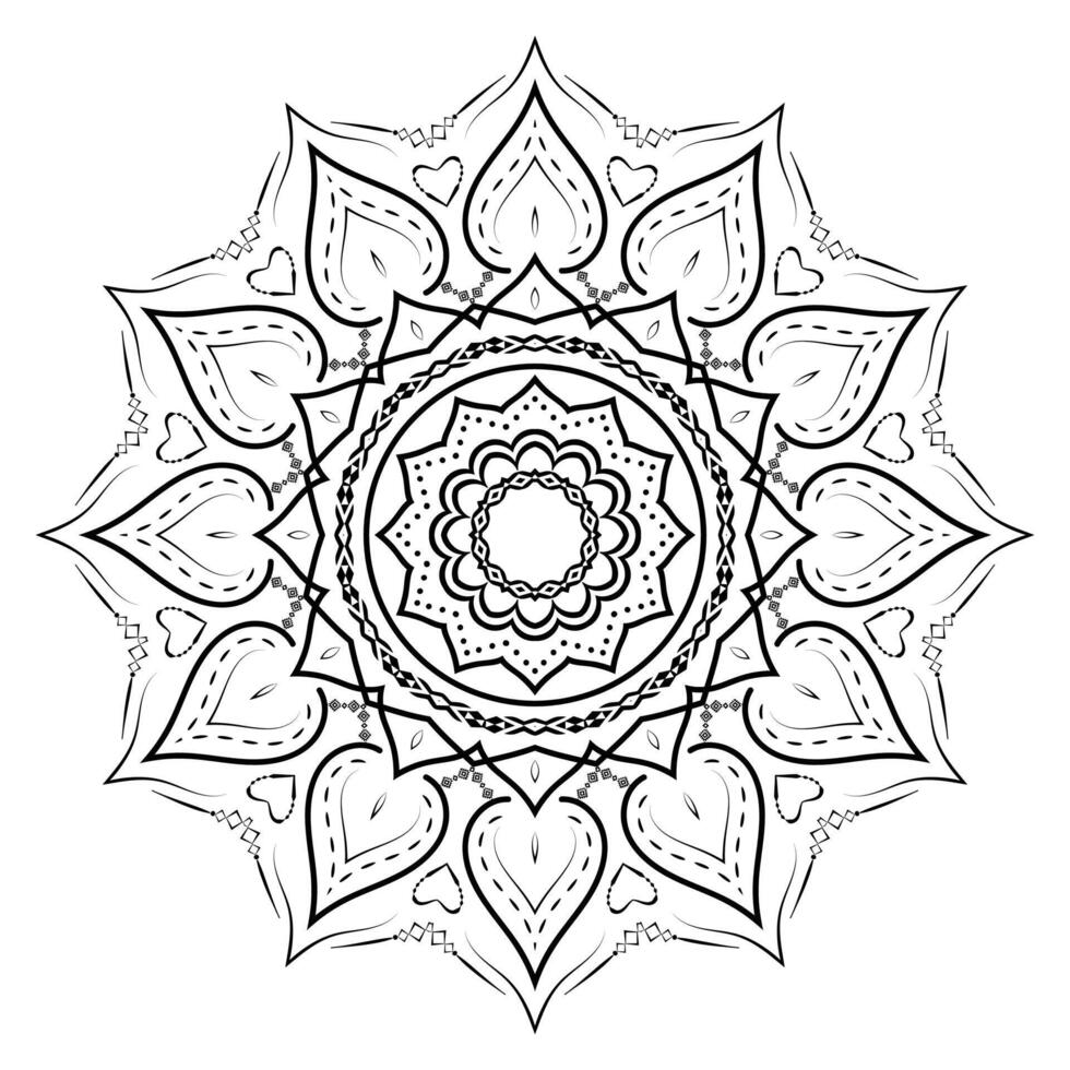 Intricate Realistic Mandala Ornament Pattern Background vector