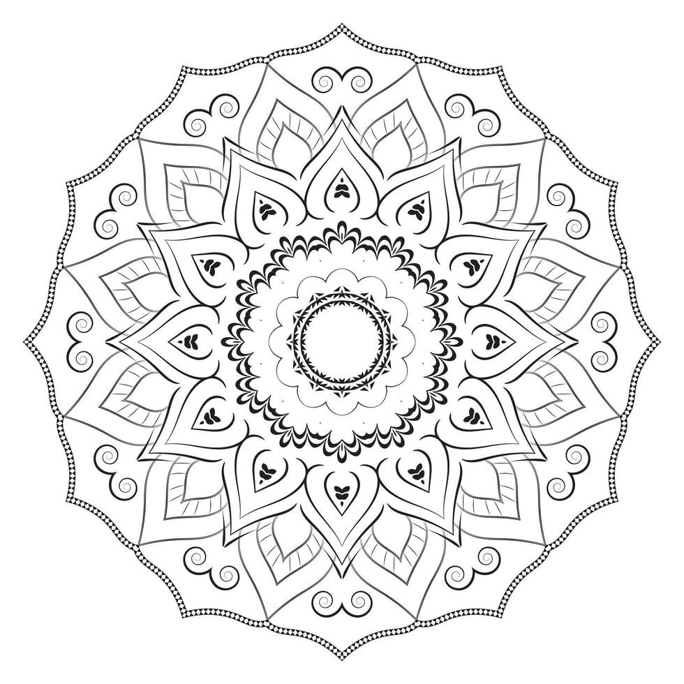 Detailed Ornamental Mandala Realistic Design Background vector