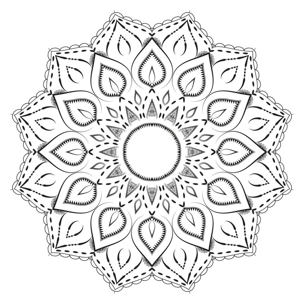 Ornamental Mandala Realistic Design Background vector