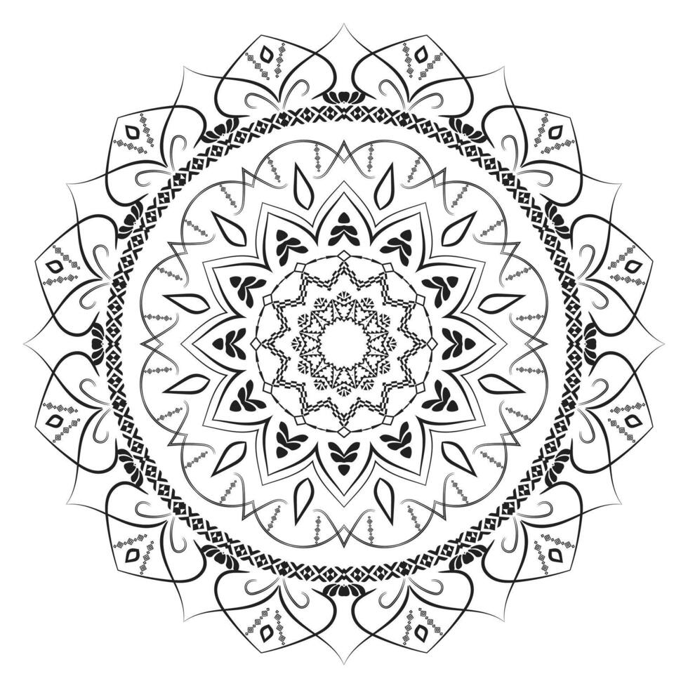 Intricate Realistic Mandala Pattern vector