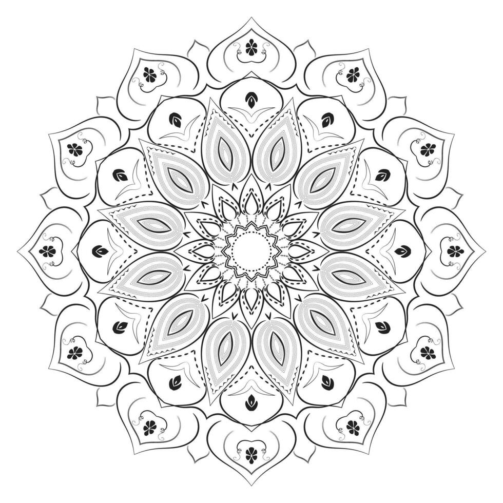 Intricate Realistic Mandala Design Background vector