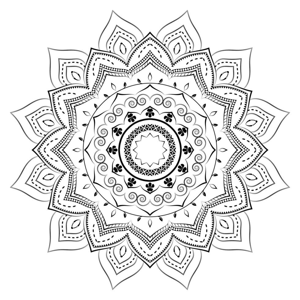 Realistic Mandala Pattern Design vector