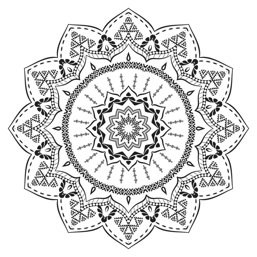 Elegant Realistic Mandala Pattern Background vector