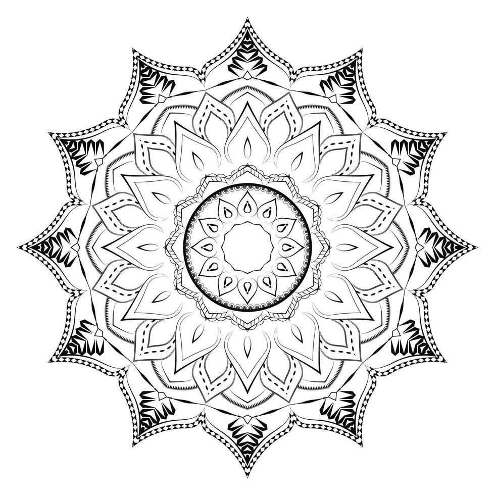 Intricate Realistic Mandala Pattern vector