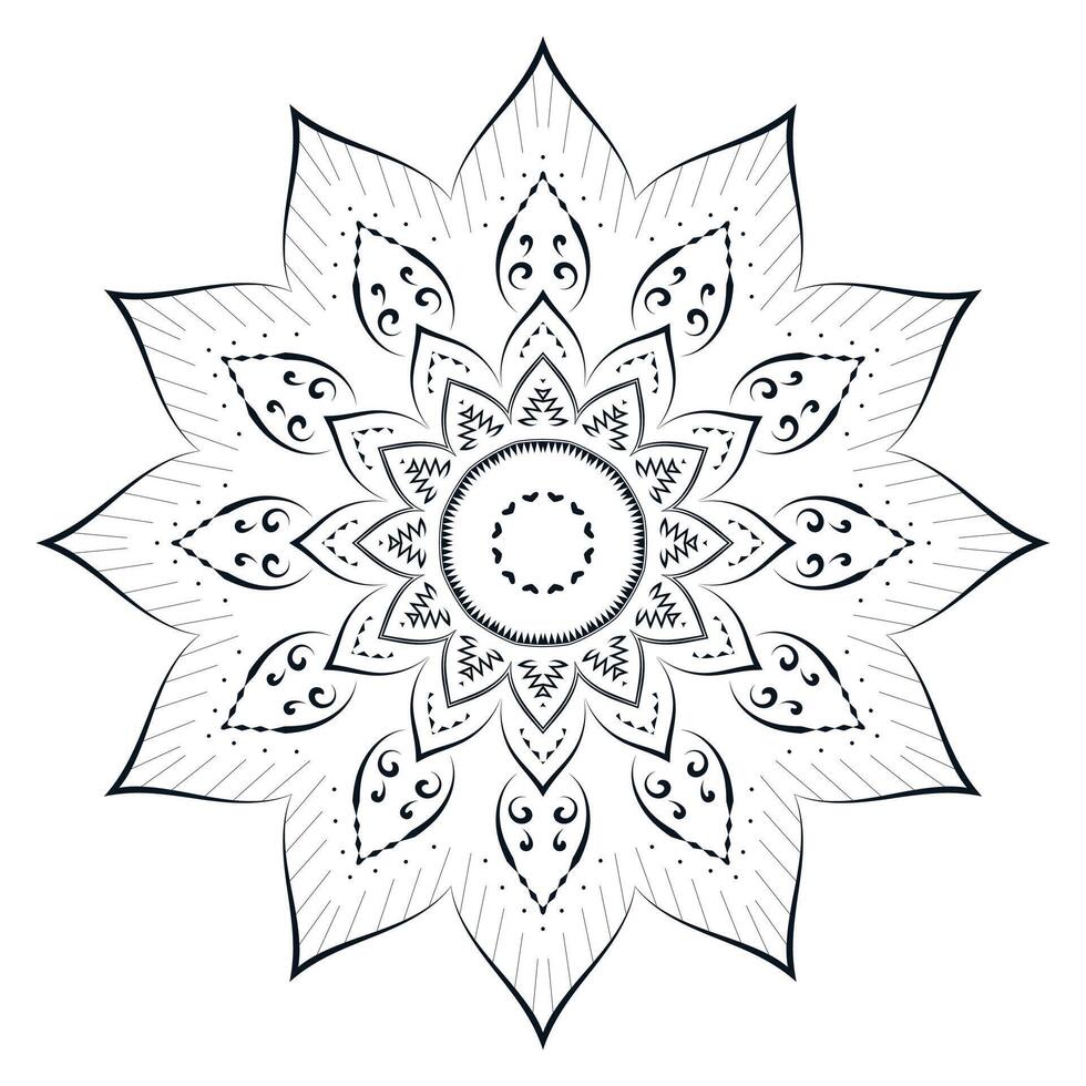 Intricate Realistic Mandala Pattern Background vector
