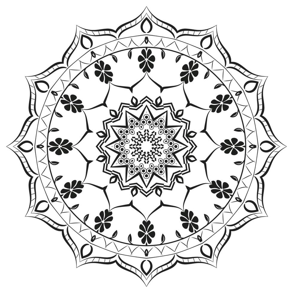 Elegant Mandala Ornament Design Background vector