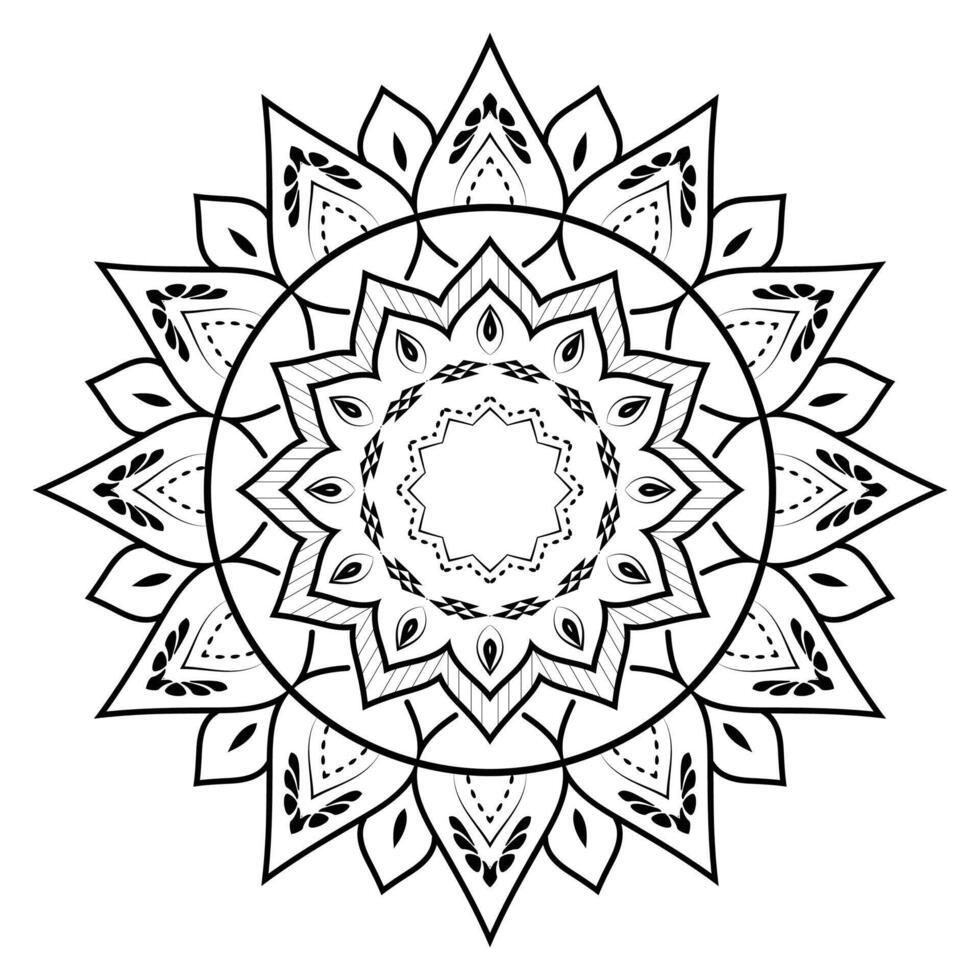 Realistic Mandala Pattern Design Background vector