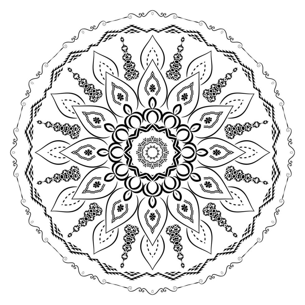 Mandala Pattern Design Background vector