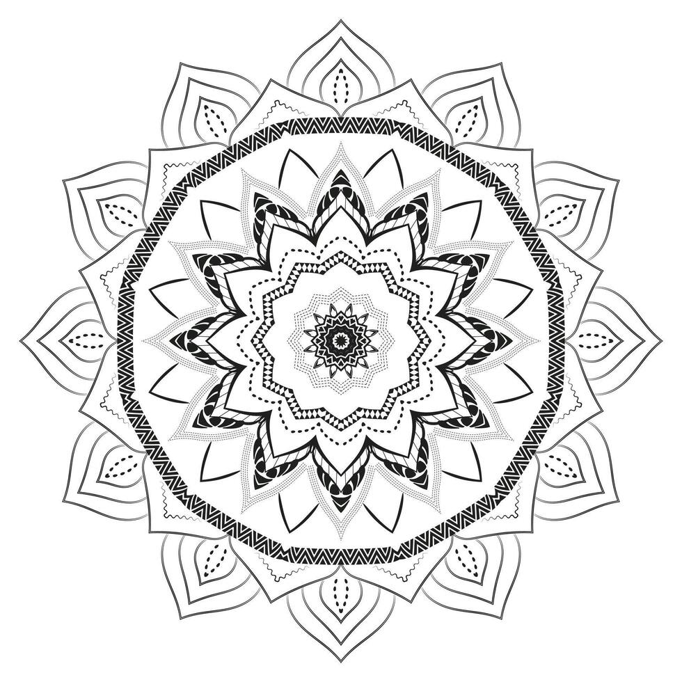 Elegant Mandala Realistic Ornament Design vector
