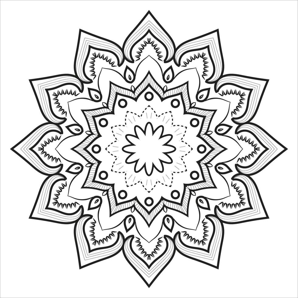 Intricate Realistic Mandala Pattern Design Background vector