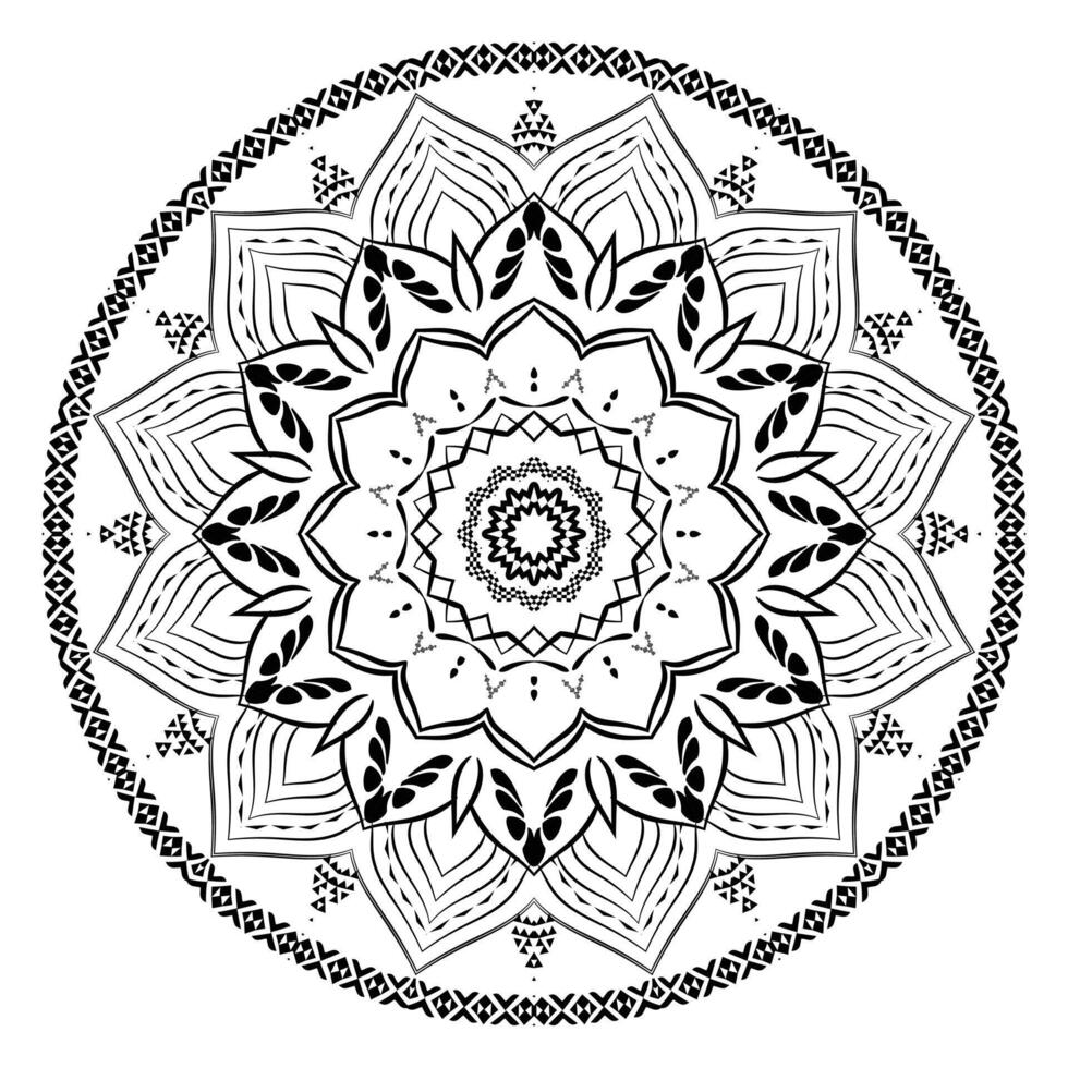 Ornamental Mandala Pattern Design Background vector