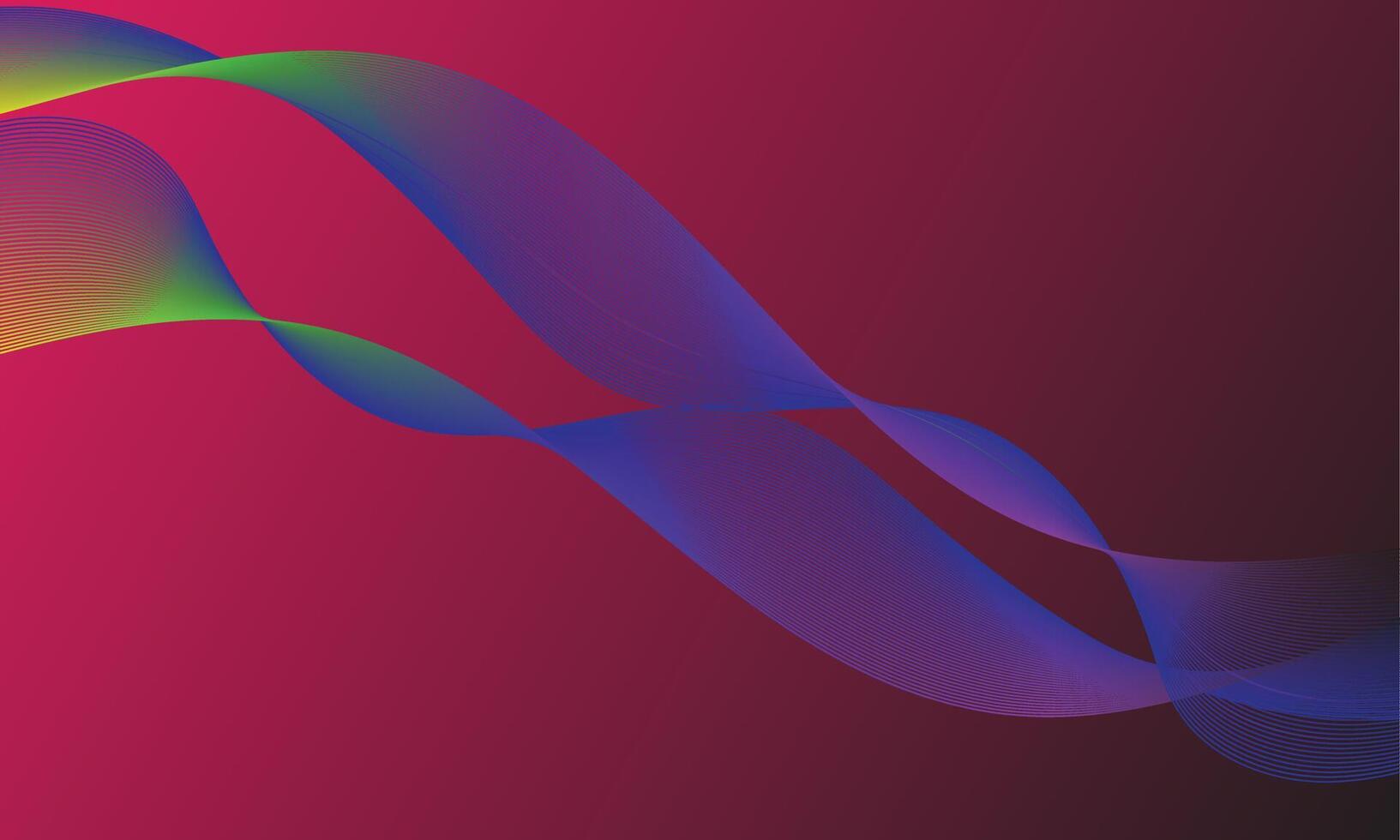 Abstract background with dynamic waves. Colorful gradient. vector