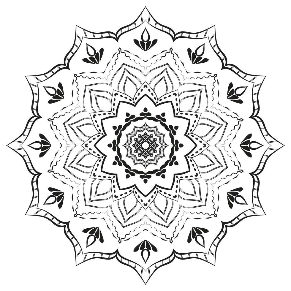 Detailed Realistic Mandala Ornament vector