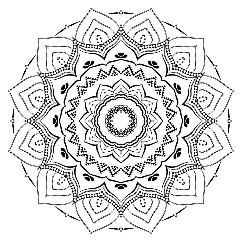 Decorative Ornamental Mandala Realistic Background vector