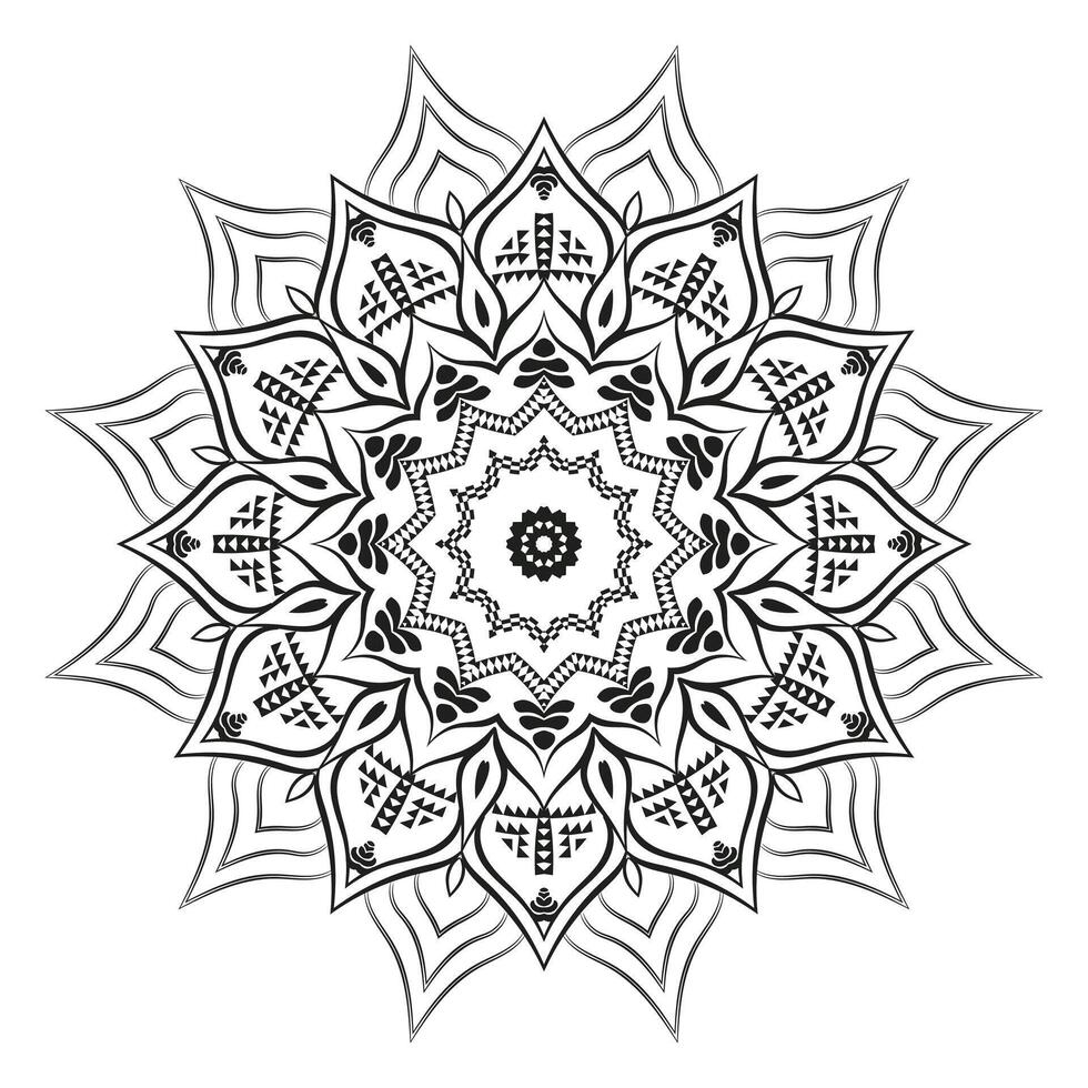 Realistic Mandala Design Pattern Background vector
