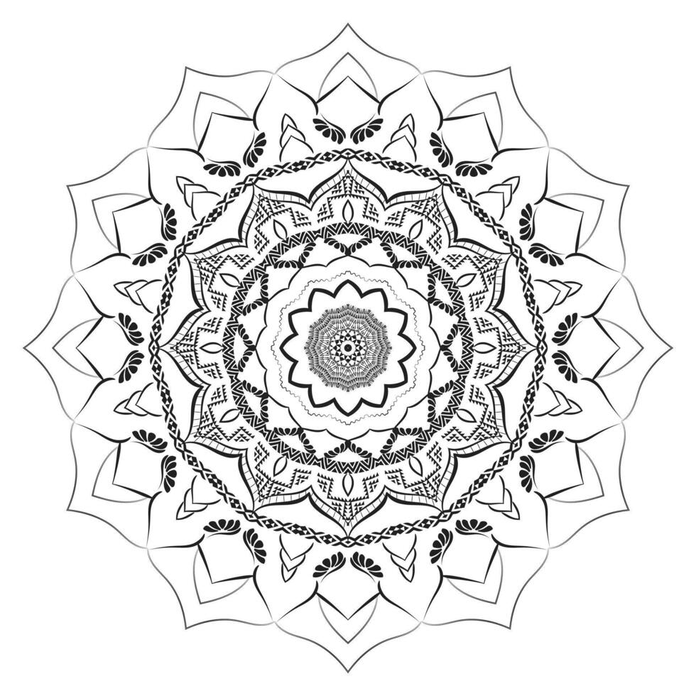 Realistic Mandala Design Pattern Background vector