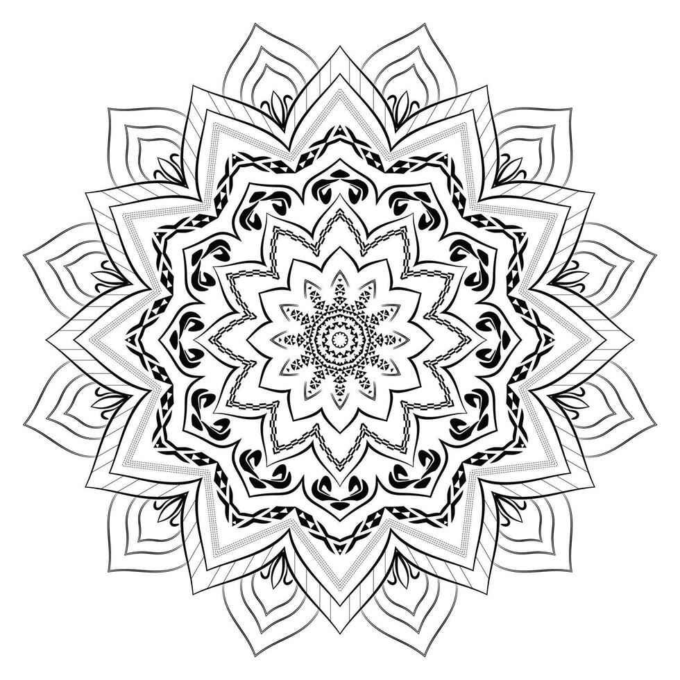Ornate Realistic Mandala Design Background vector