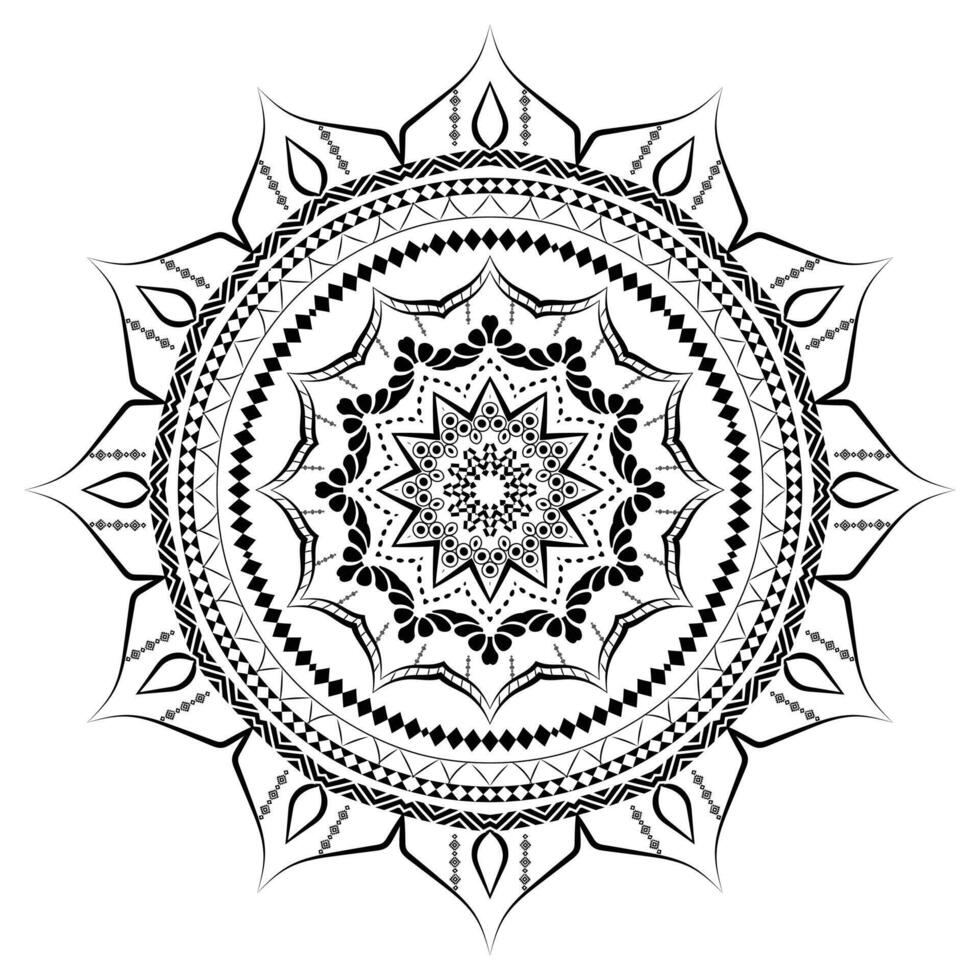 Realistic Mandala Design Ornamental Background vector