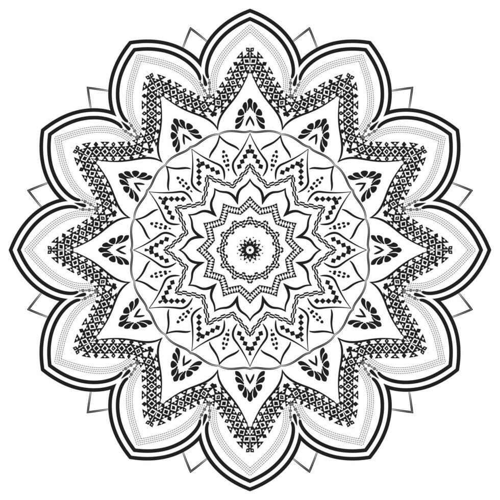 Ornamental Mandala Realistic Design Background vector